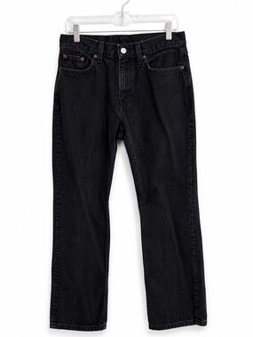 Levis Jeans 505 Womens 10 Vintage Y2K Black Low Rise Straight Leg 2001 Retro